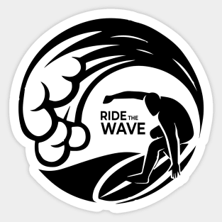 Ride The Wave Sticker